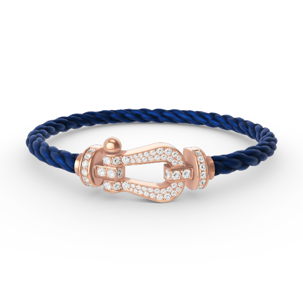 [Royal Jewelry]FORCE LARGE HORSESHOE FULL DIAMOND BRACELET ROSE GOLD