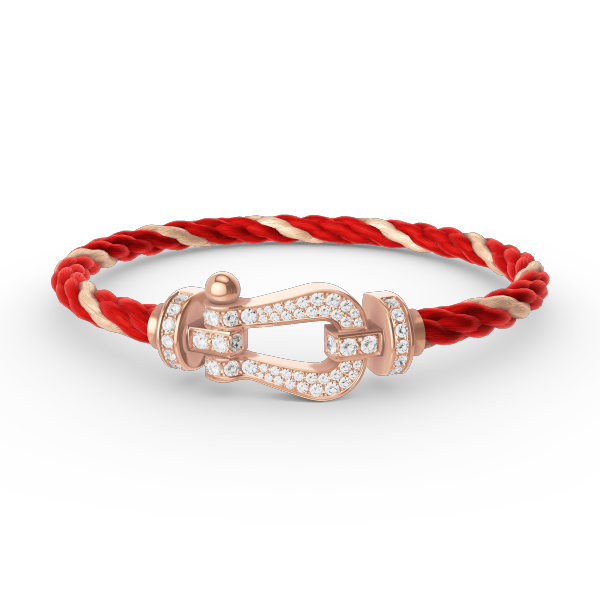 [Royal Jewelry]FORCE LARGE HORSESHOE FULL DIAMOND BRACELET ROSE GOLD