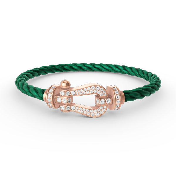 [Royal Jewelry]FORCE LARGE HORSESHOE FULL DIAMOND BRACELET ROSE GOLD