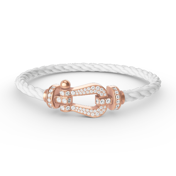 [Royal Jewelry]FORCE LARGE HORSESHOE FULL DIAMOND BRACELET ROSE GOLD