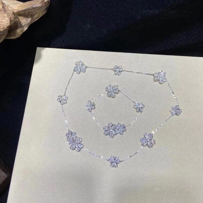 [Royal Jewelry]FRIVOLE SILVER 5 FLOWERS BRACELET