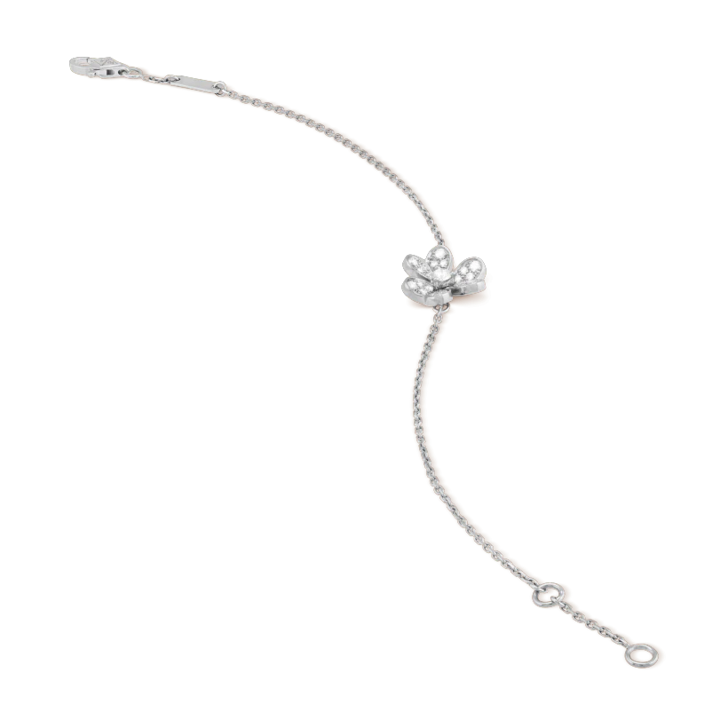 [Royal Jewelry]FRIVOLE SILVER FLOWER DIAMOND BRACELET