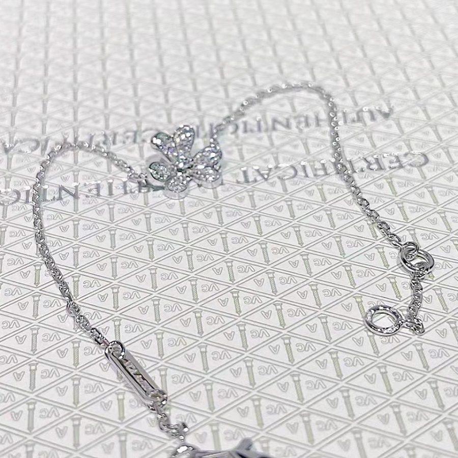 [Royal Jewelry]FRIVOLE SILVER FLOWER DIAMOND BRACELET