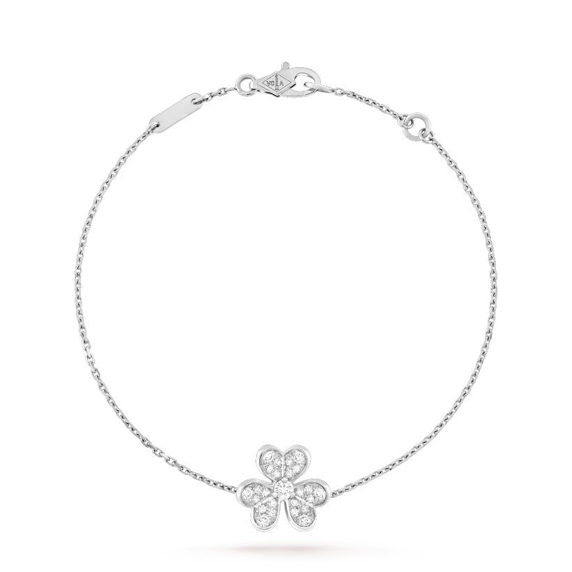 [Royal Jewelry]FRIVOLE SILVER FLOWER DIAMOND BRACELET