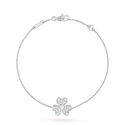 [Royal Jewelry]FRIVOLE SILVER FLOWER DIAMOND BRACELET