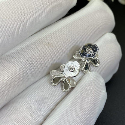 [Royal Jewelry]FRIVOLE MINI SILVER FLOWER EARRINGS