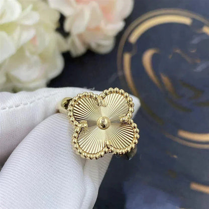 [Royal Jewelry]CLOVER GOLD RING