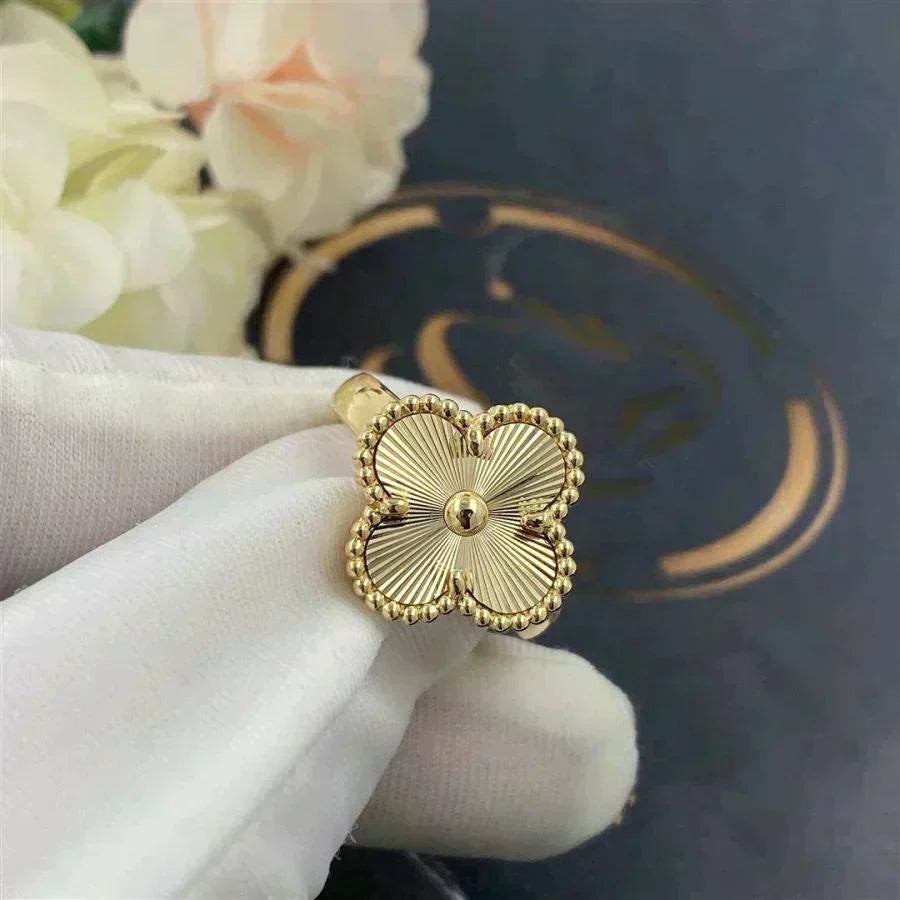 [Royal Jewelry]CLOVER GOLD RING