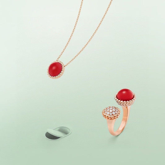 [Royal Jewelry]PERLEE COULEURS DIAMOND ROSE GOLD BETWEEN THE FINGER RING