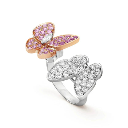 [Royal Jewelry]TWIN BUTTERFLY DIAMOND RING